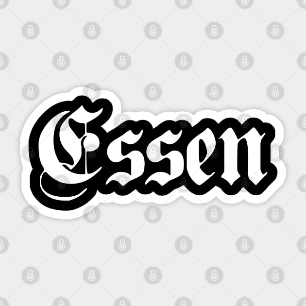 Essen written with gothic font Sticker by Happy Citizen